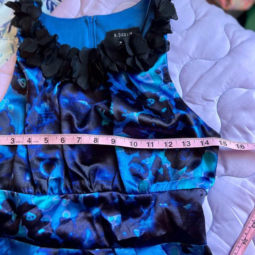 B. Darlin Blue Juniors Cocktail Dress - Picture 11 of 15
